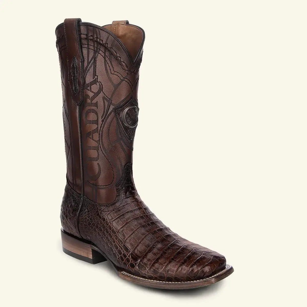 3Z2LFY - Cuadra honey cowboy rodeo caiman leather boots for men