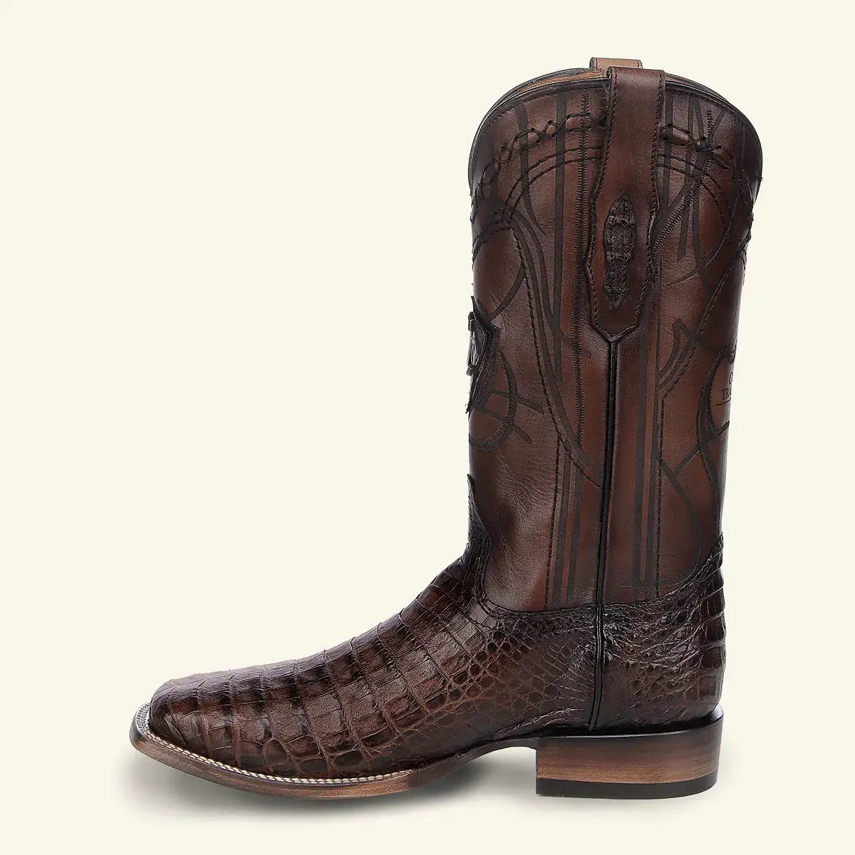 3Z2LFY - Cuadra honey cowboy rodeo caiman leather boots for men