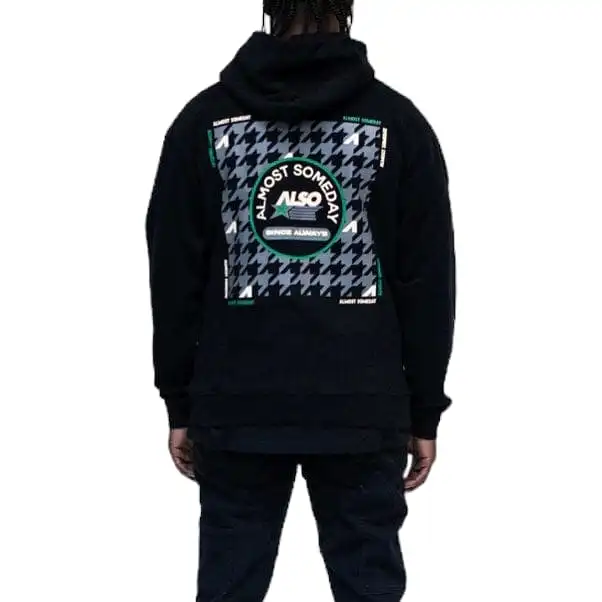 Almost Someday Capital Hoodie (Black) C7-10