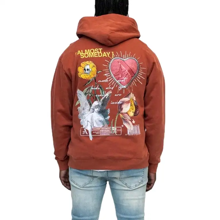 Almost Someday Sacred Hoodie (Burnt Orange) C7-42