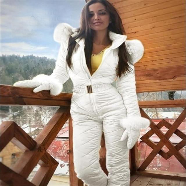 AshoreShop Womens Ski Snow Suit Overall Jumpsuit Warm Sleek Fit