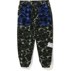 BAPE X UNDEFEATED COLOR CAMO FLANNEL PANTS MENS