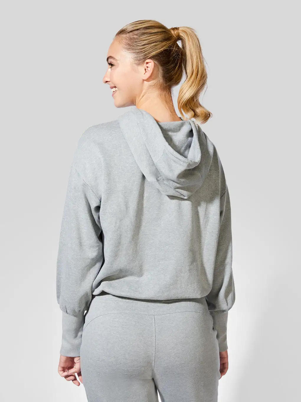 BARRY'S HEATHER GREY HOODIE