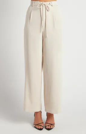 Belt Detail Wide Leg Pants (SPA474B)