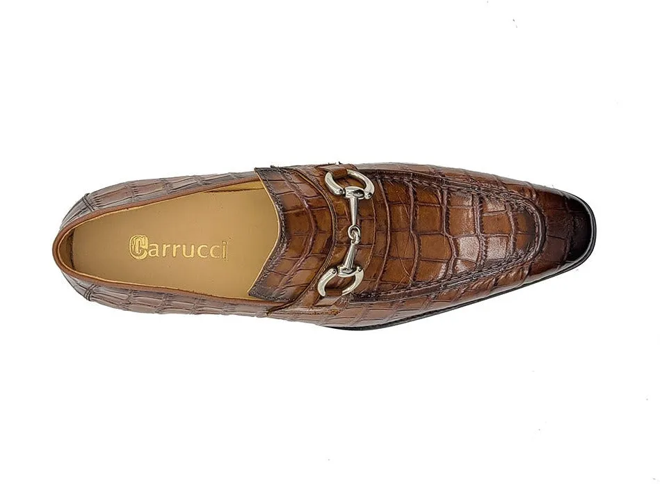 Buckle Loafer w Gator Embossed Leather