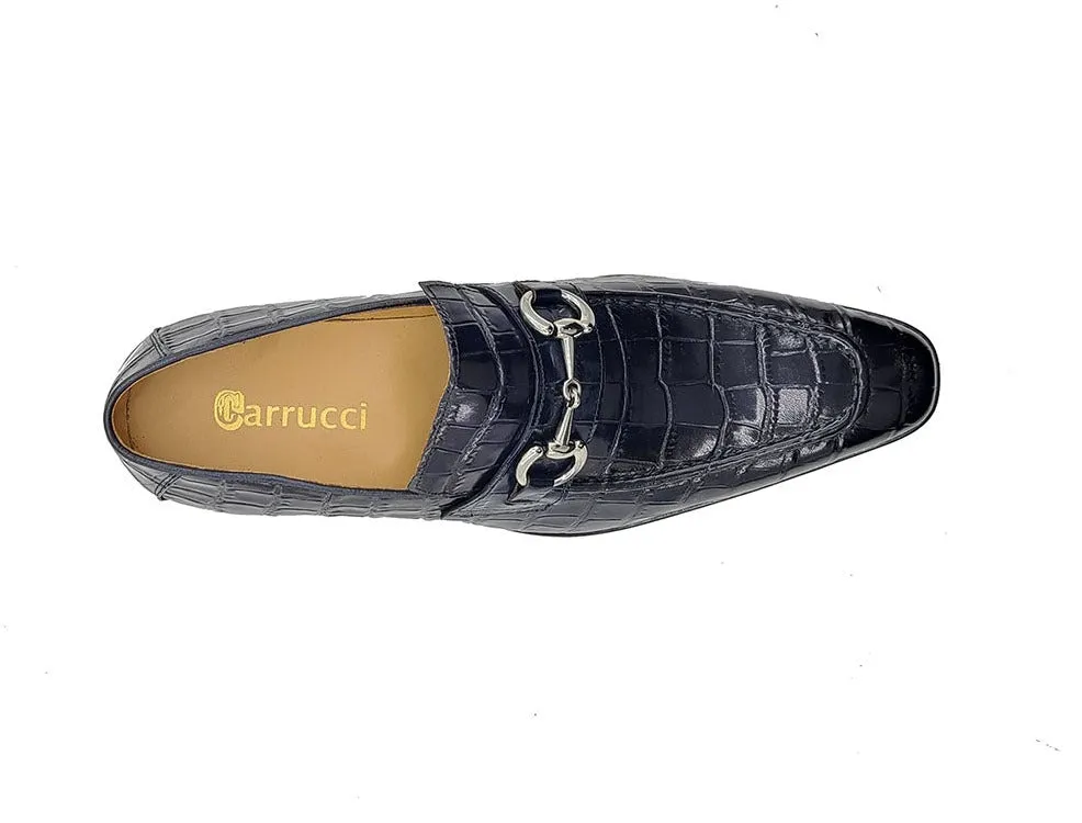 Buckle Loafer w Gator Embossed Leather