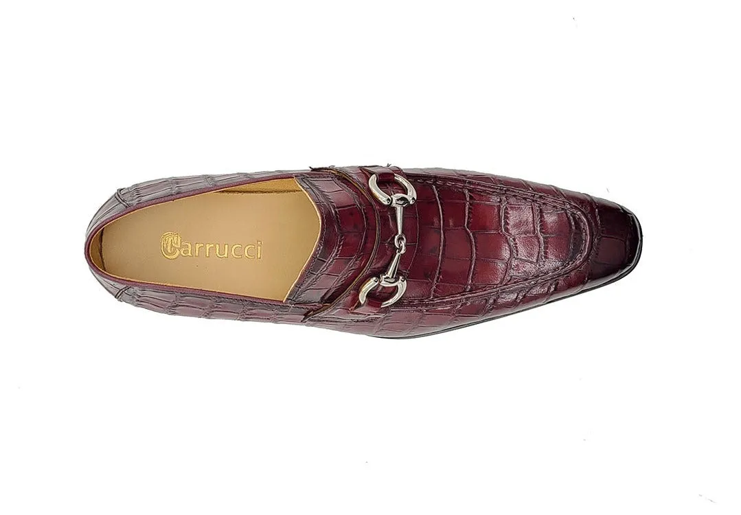 Buckle Loafer w Gator Embossed Leather