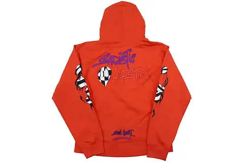 Chrome Hearts Matty Boy Sadistic Lipstick Hoodie Red