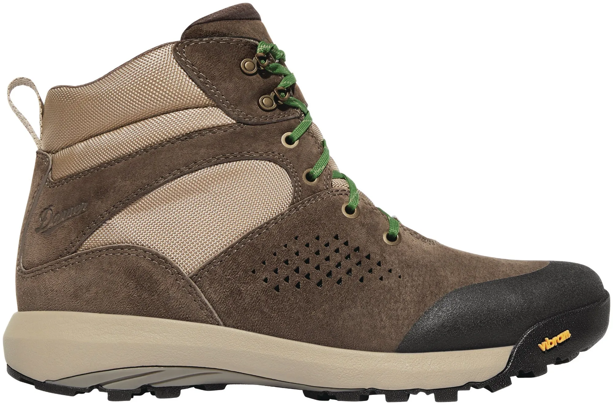 Danner Inquire Mid Womens Brown/Cactus Leather WP Hiking Boots