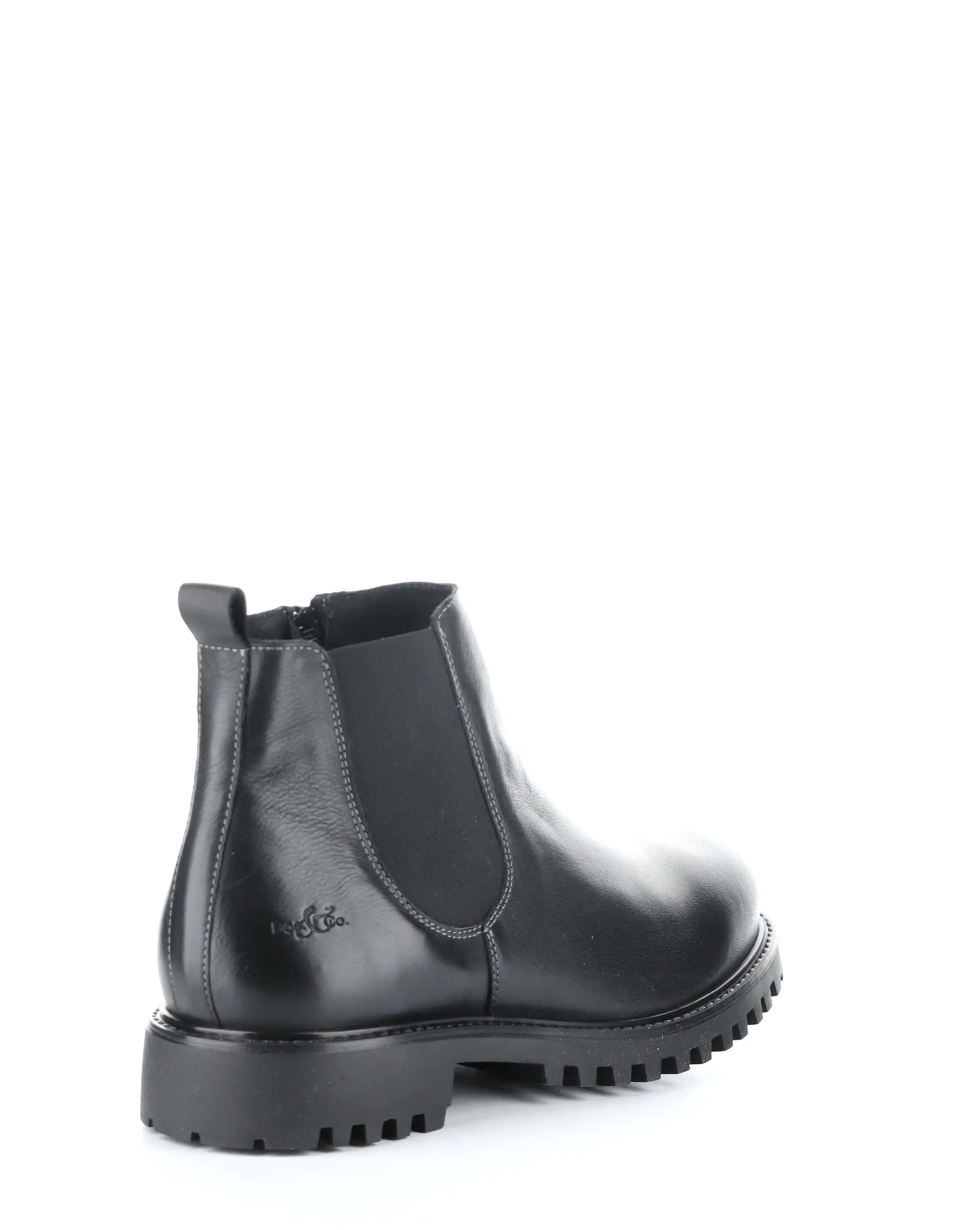 DAX BLACK Round Toe Boots