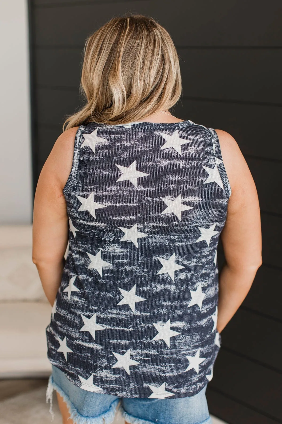 Dream About The Stars Tank Top- Navy