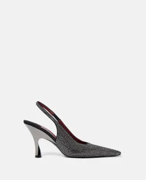 Elsa Crystal-Embellished Slingbacks