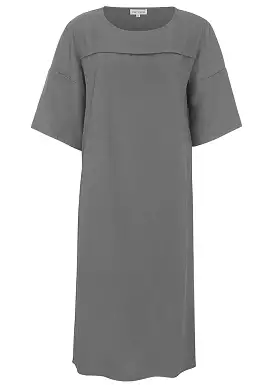 Esmé Studios Lica 2/4 Dress - Kjole - Charcoal Gray