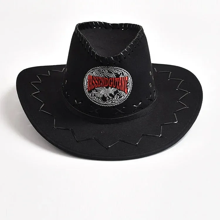 Fashion Men Women Vintage Western Cowboy Cowgirl Jazz Hats Panama Party Dress Cap