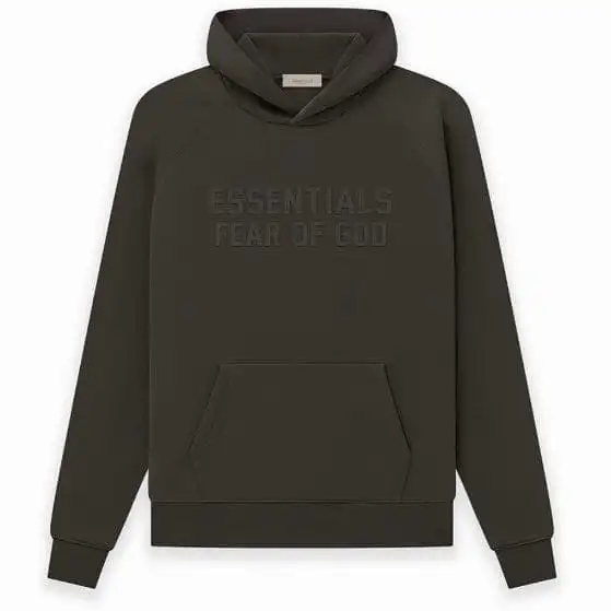 Fear Of God Essentials Hoodie (Off Black)