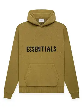 Fear Of God Essentials Knit Pullover Hoodie Amber [SS21]