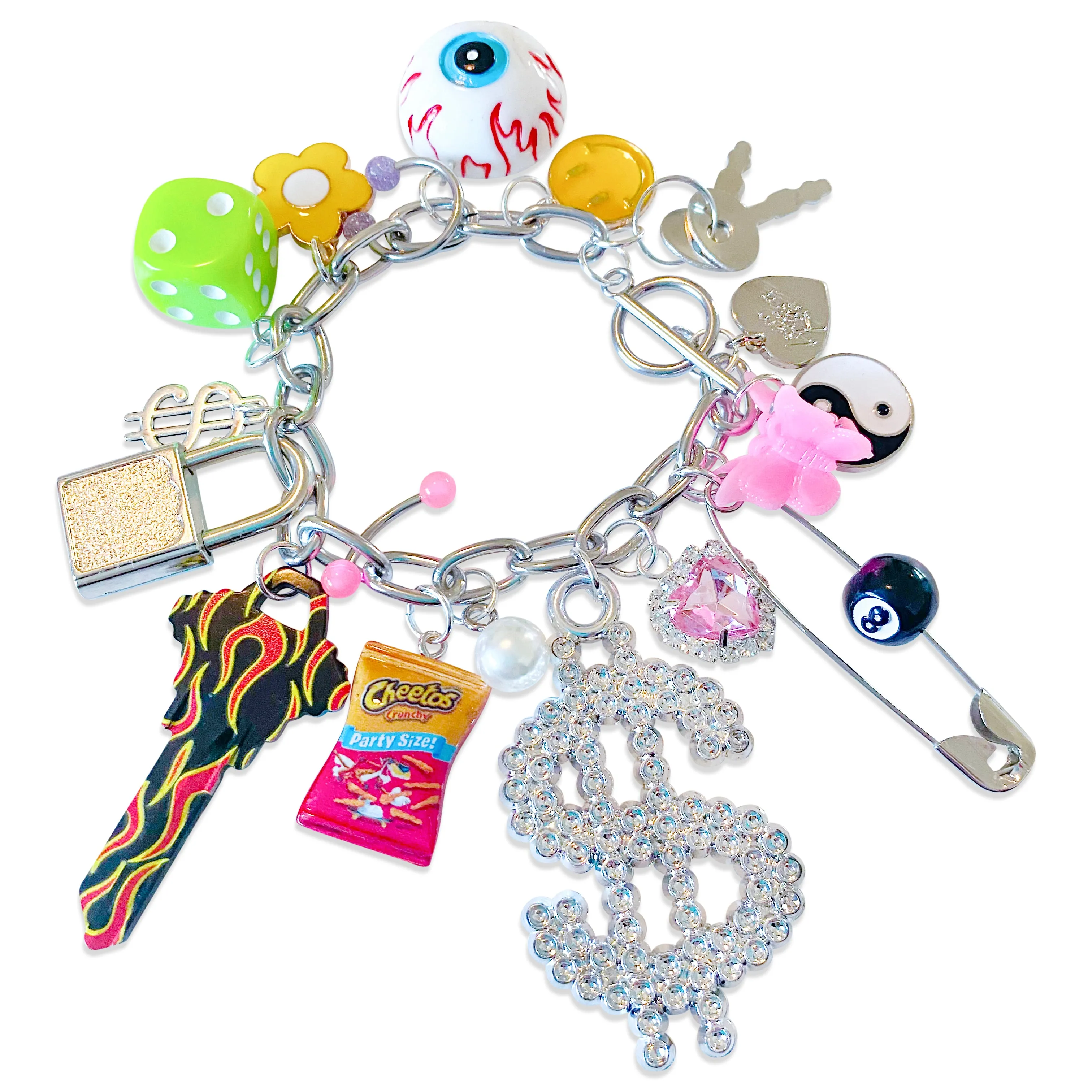 Flamin' Hot Charm Bracelet