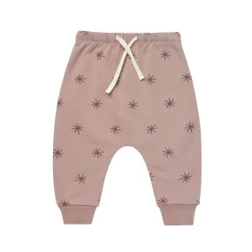 Fleece Sweatpant - Snow Stars - Mauve - FINAL SALE