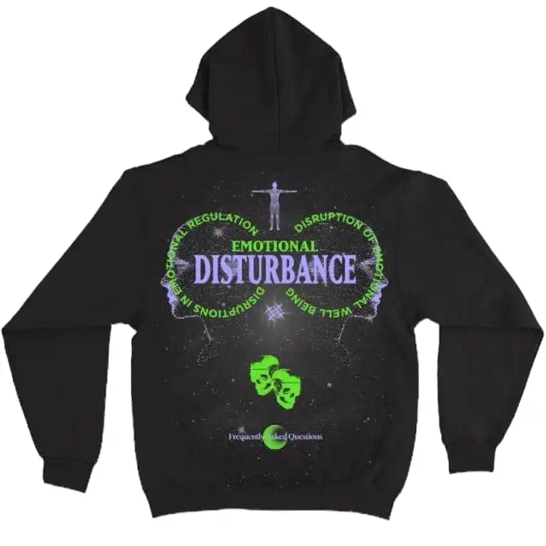 Frequently Asked Questions Disturbance Hoodie (Black) 23-398HD