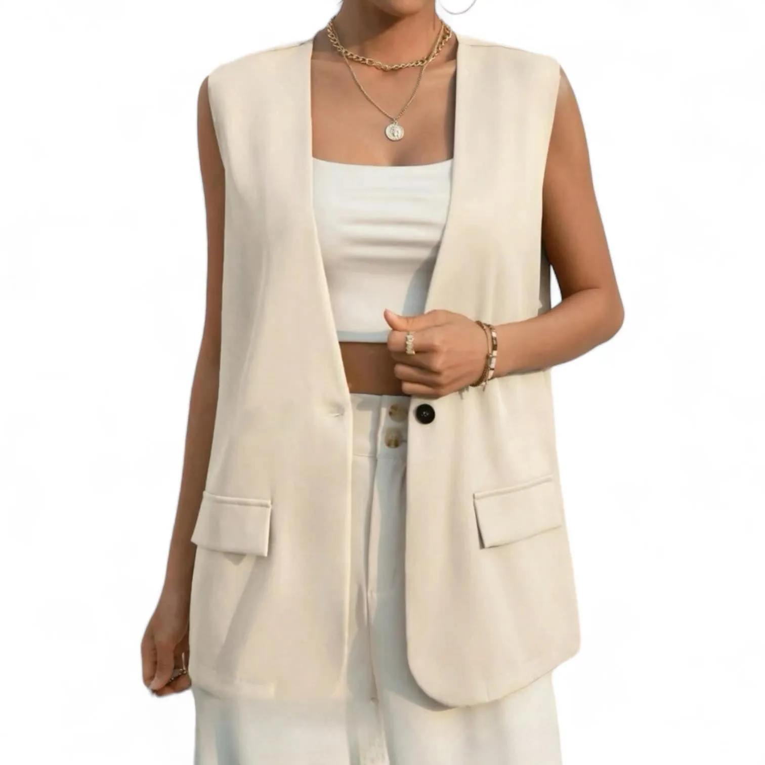 GBOSS  Androgynous Relax Vest Blazer