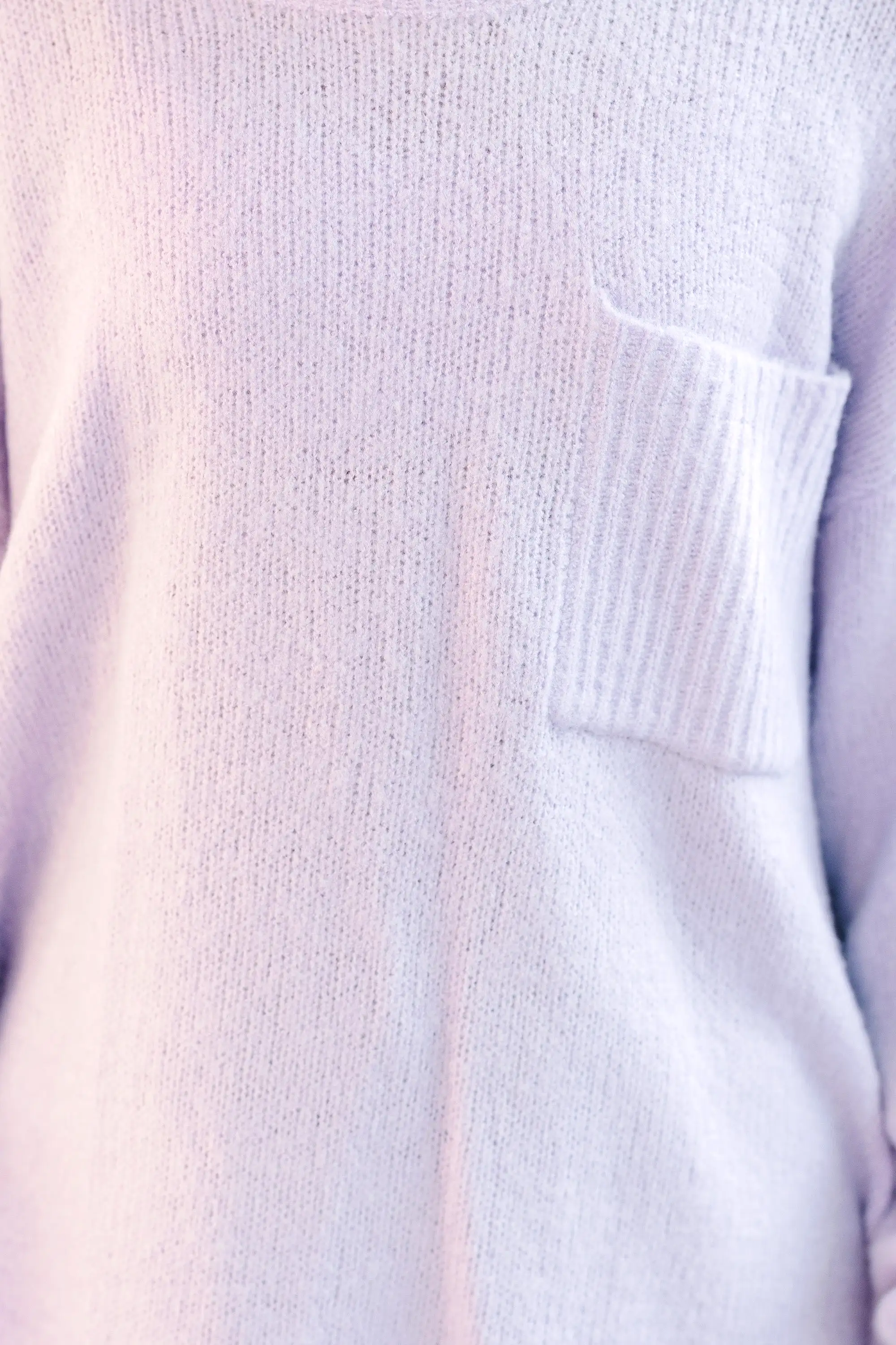 Girls: As It Happens Lavender Purple Bubble Sleeve Sweater