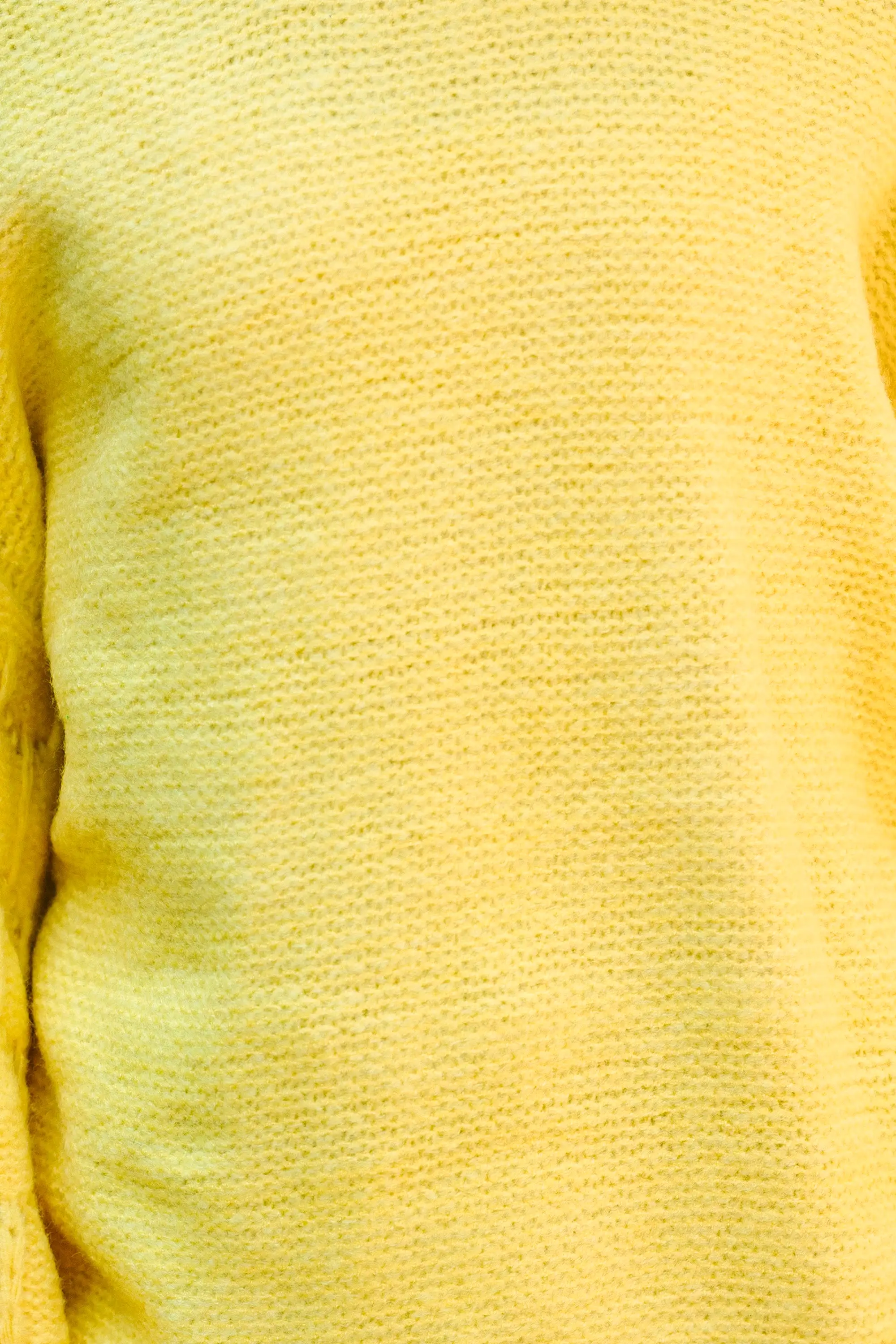 Girls: Feeling Close To You Yellow Textured Sweater