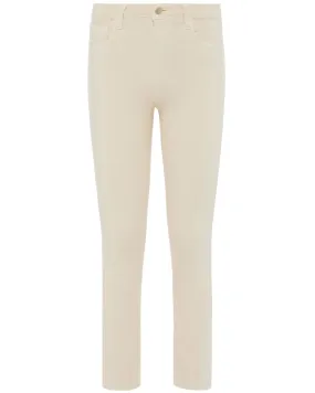 High Rise Mira Crop Micro Bootcut Jean in Creme Brulee