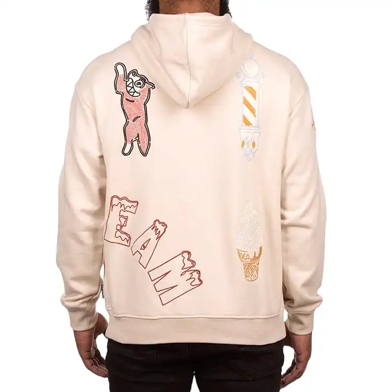 Ice Cream Stitching Hoodie (Fog) 431-7310