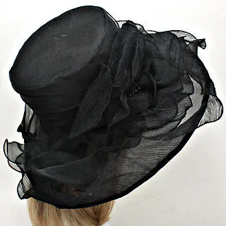 iLLASPARKZ Elegant Flower Polyester Dressy Hat