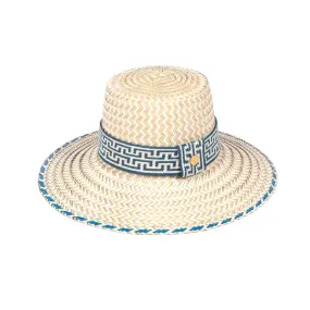 Jayla Hat, Natural/Blue