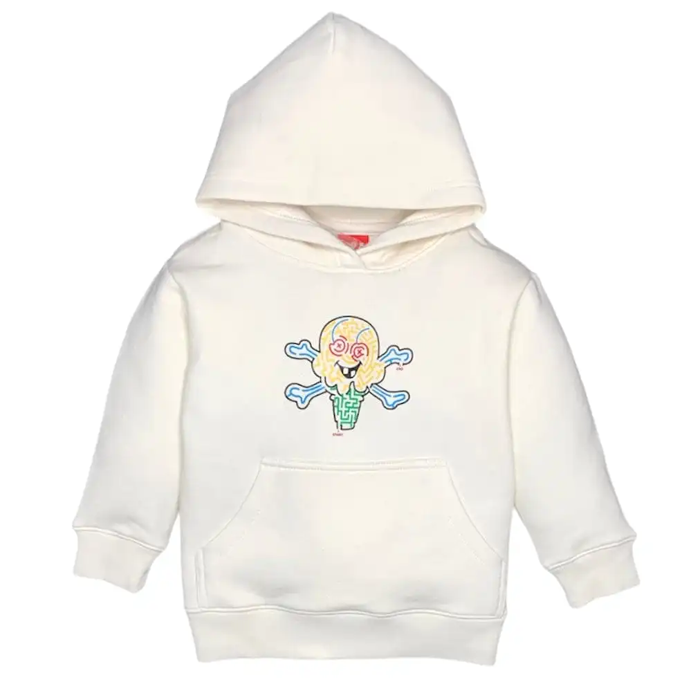 Kids Ice Cream Mazed and Confused Hoodie (Whisper White) 433-8301