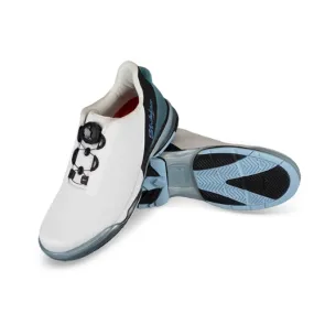 KR Strikeforce TPC Hype Unisex Left Hand White/Black/Sky Bowling Shoes