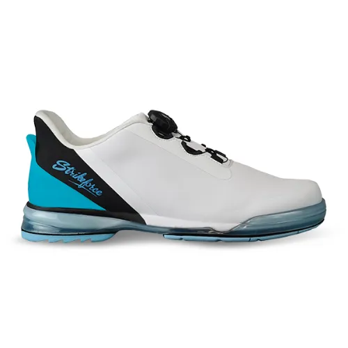 KR Strikeforce TPC Hype Unisex Left Hand White/Black/Sky Bowling Shoes