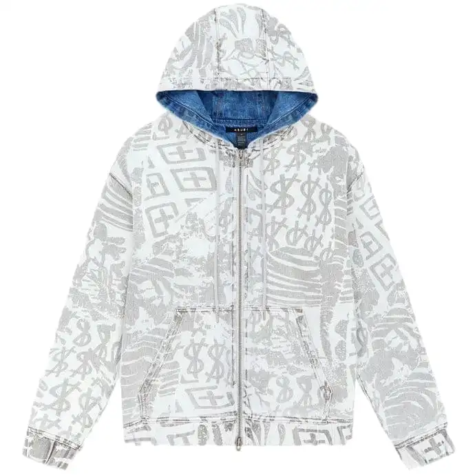 Ksubi Kollage Zip Hoodie Jacket (Icey) MFA23FL012