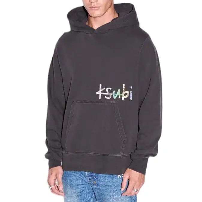 Ksubi Kulture Kash Hoodie (Faded Black) MFA23FL012