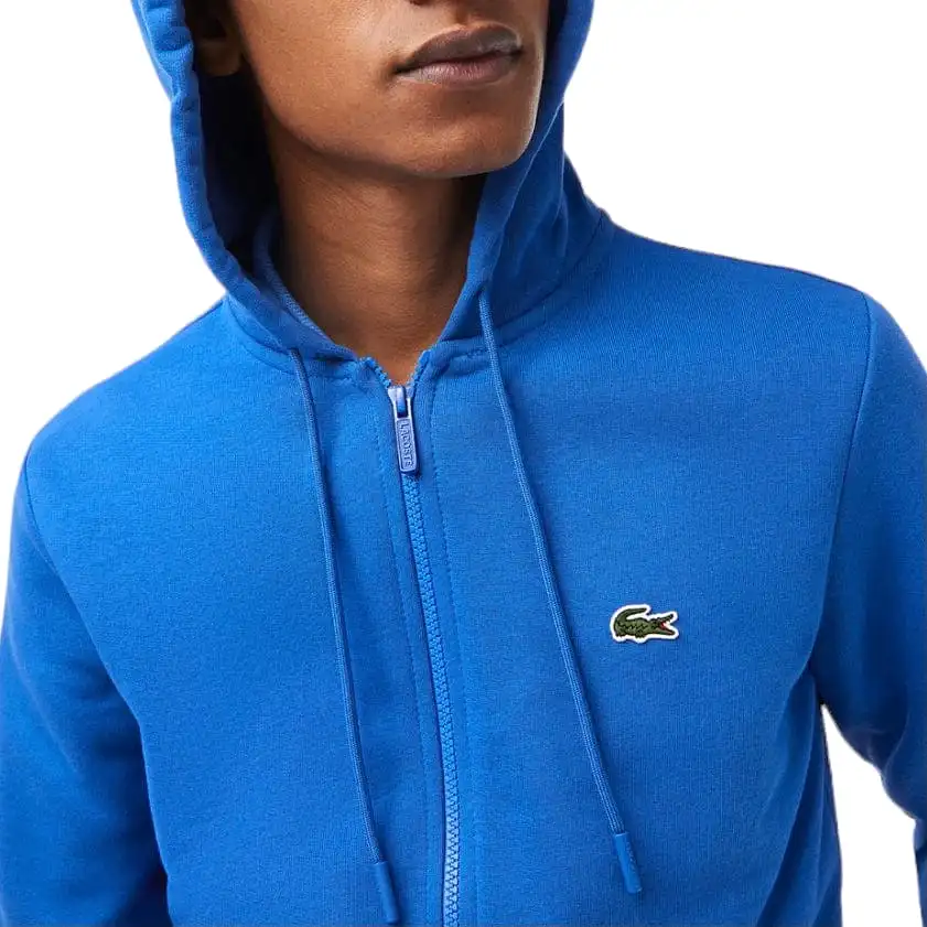 Lacoste Kangaroo Pocket Color-Blocked Hoodie (Kingdom Blue) SH9626-51