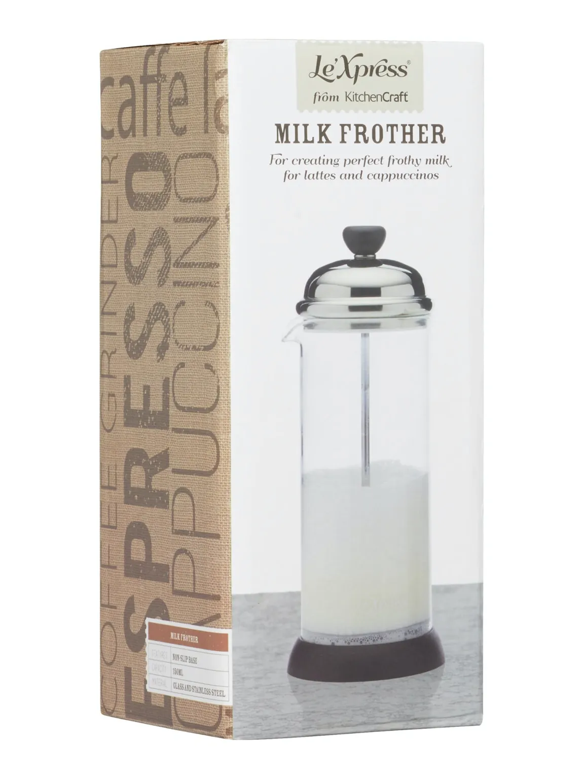 Le'Xpress Microfoam Milk Frothing Pitcher