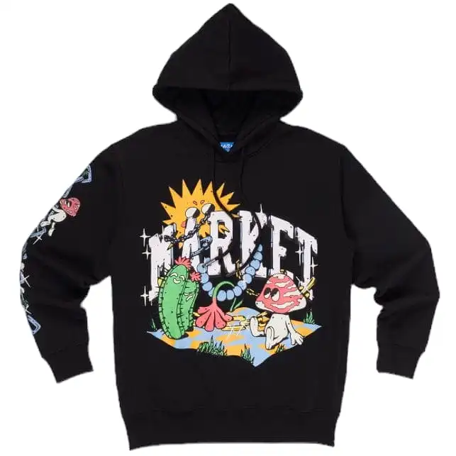 Market Fantasy Farm Pullover Hoodie (Black) 397000504