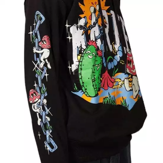 Market Fantasy Farm Pullover Hoodie (Black) 397000504