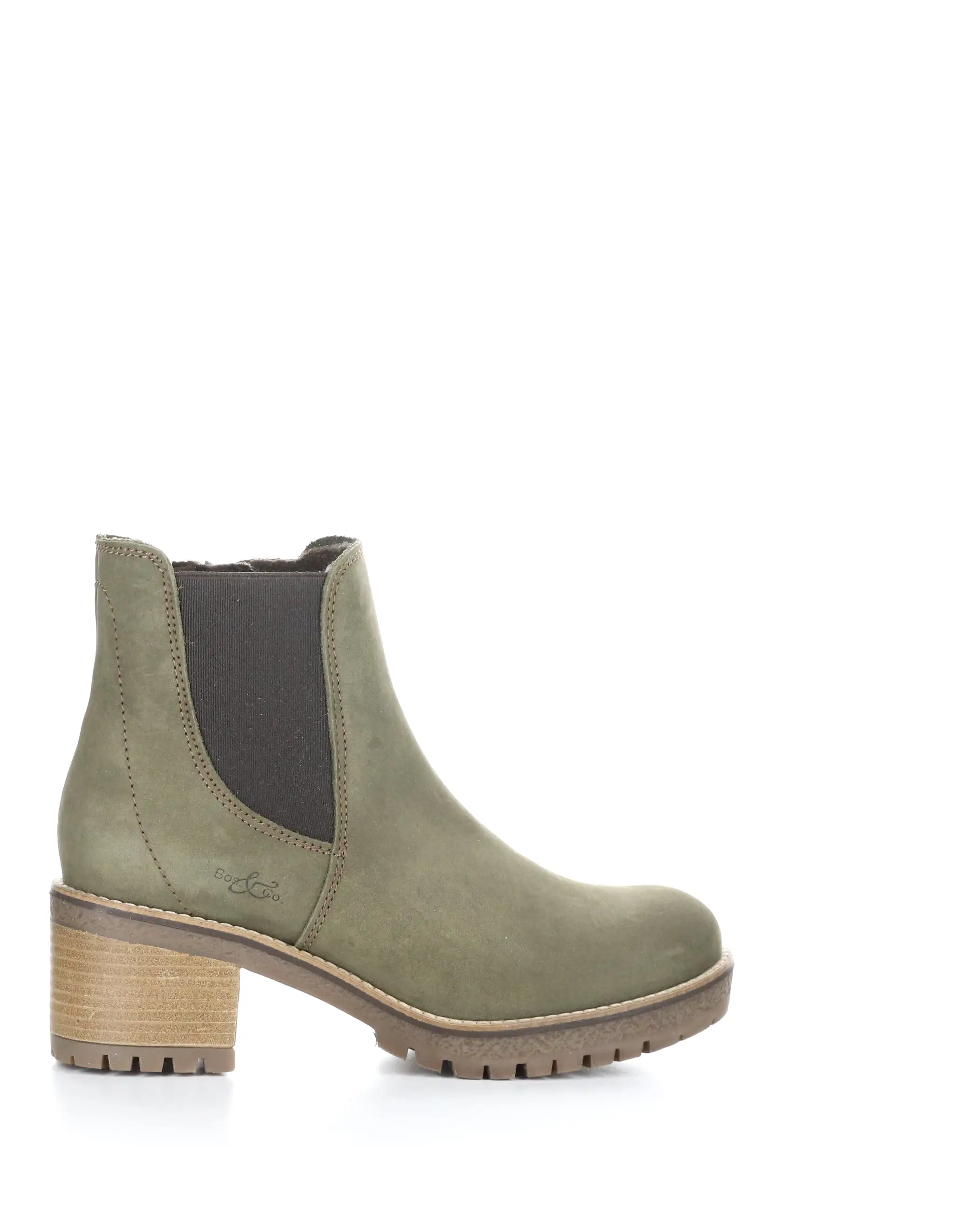 MASS SAGE/DK BROWN Elasticated Boots