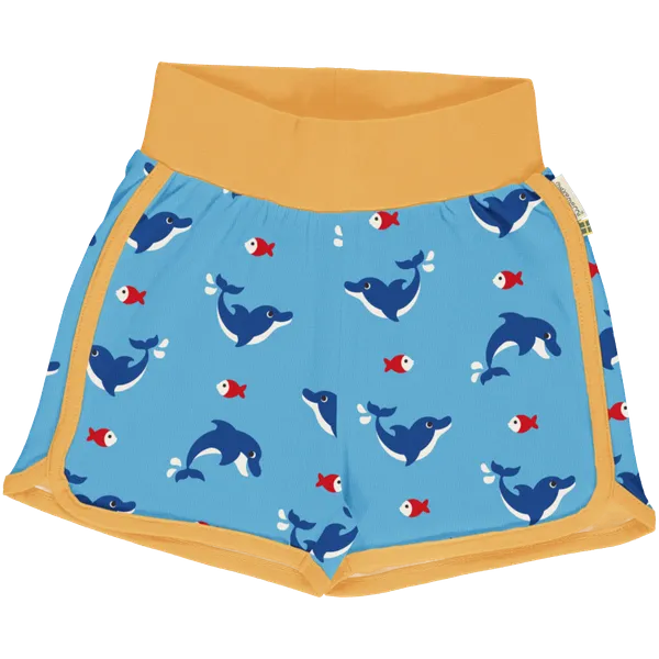 Maxomorra Dolphin Organic Cotton Jersey Runner Shorts