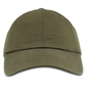 Olive Blank Adjustable Dad Hat