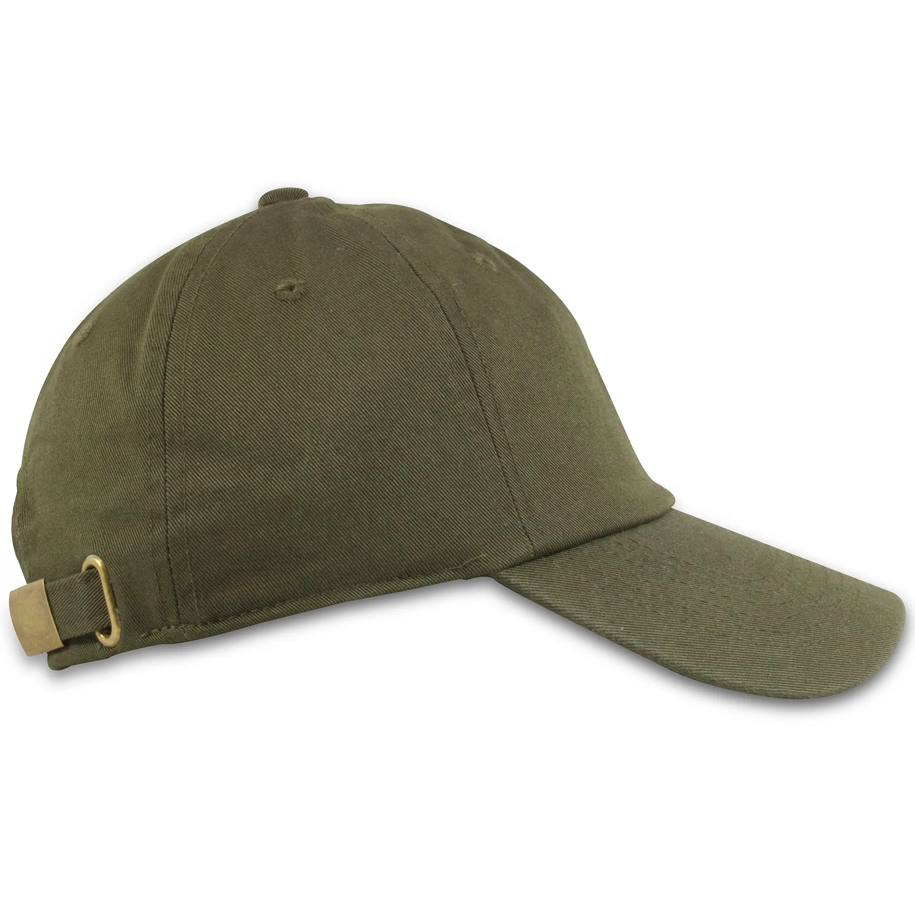 Olive Blank Adjustable Dad Hat