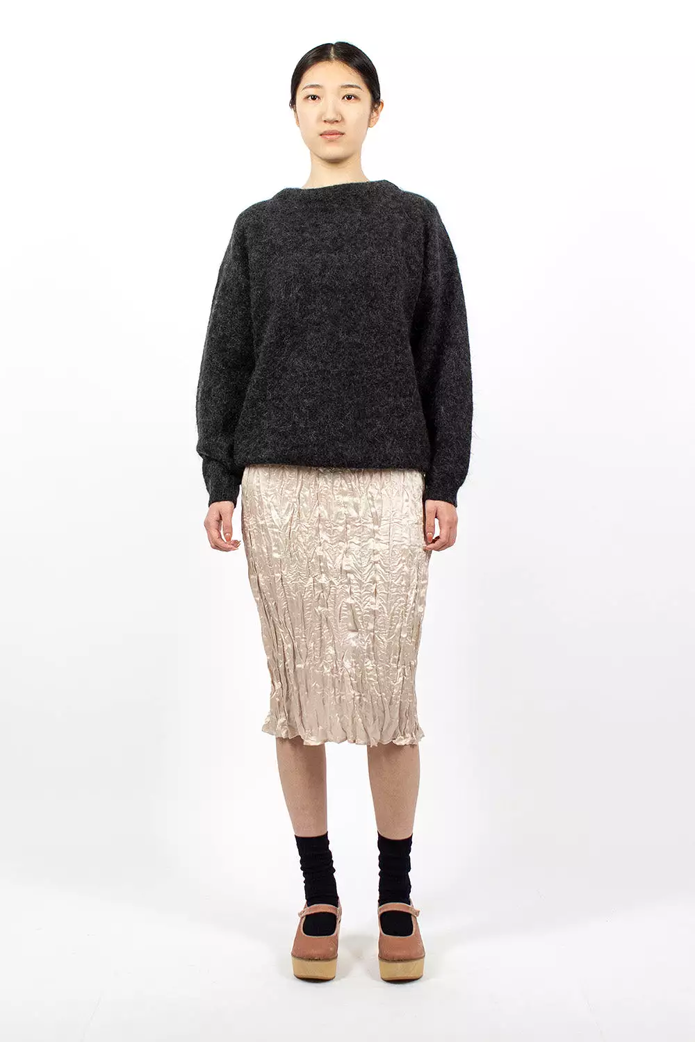 Pencil Skirt Pebble Beige