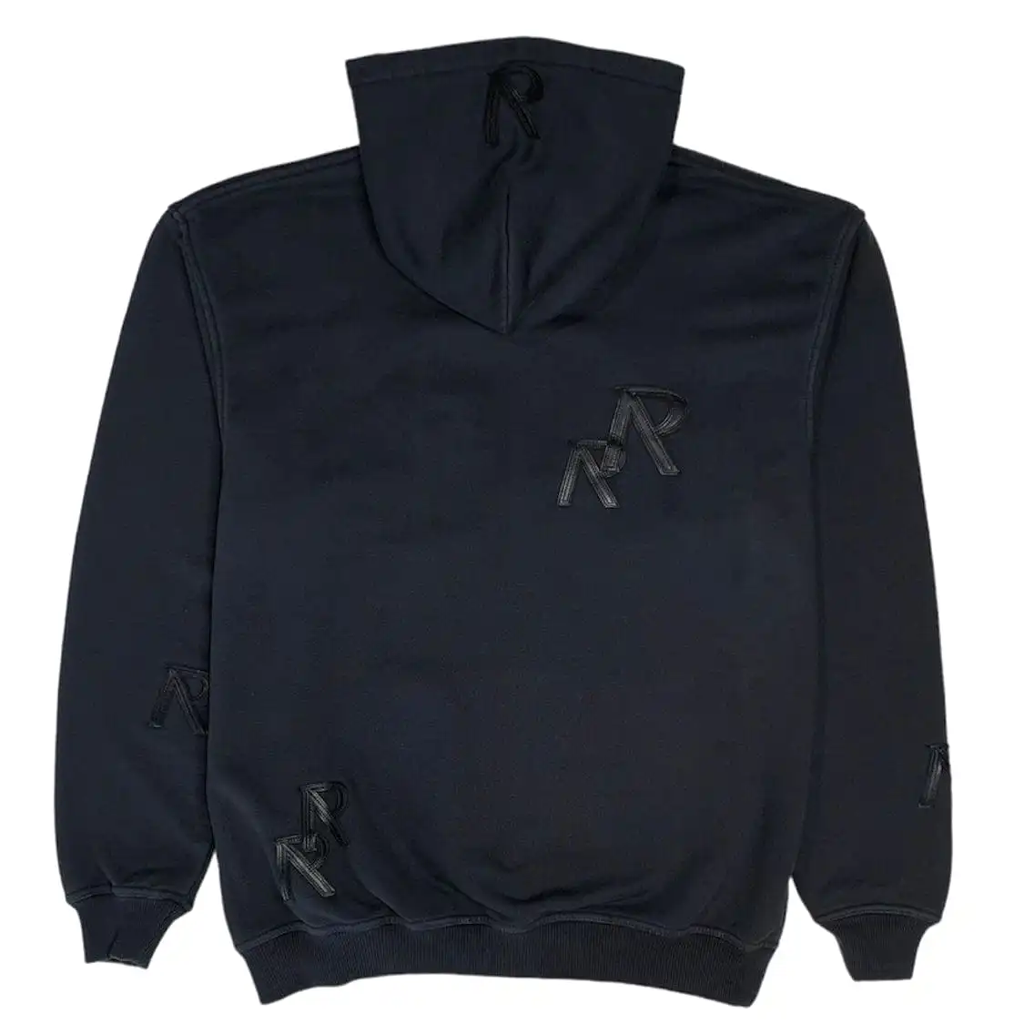 Represent Applique Initial Hoodie (Off Black) MH4032-171