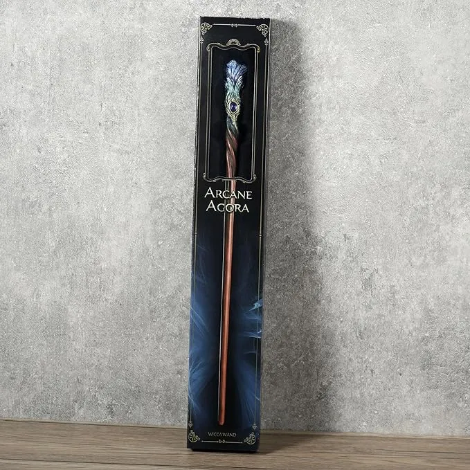 Sapphire Plume Peacock Wand