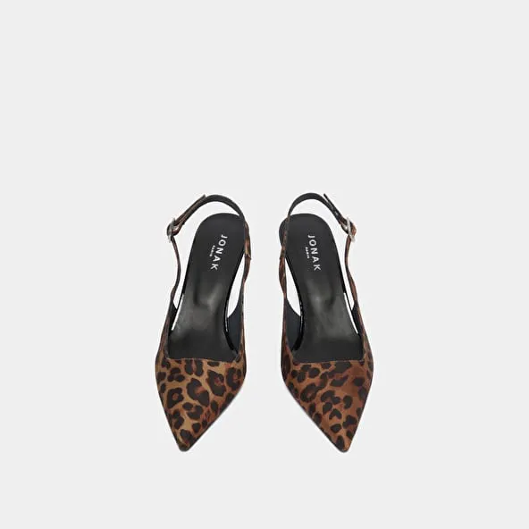 Slingbacks pumps in leopard