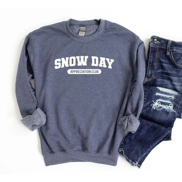 Snow Day Appreciation Club Graphic Sweatshirt