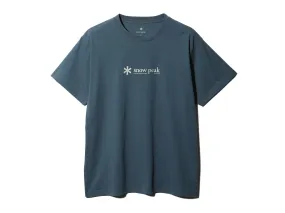 Snow Peak - Soft Cotton Logo T-Shirt - Slate Blue