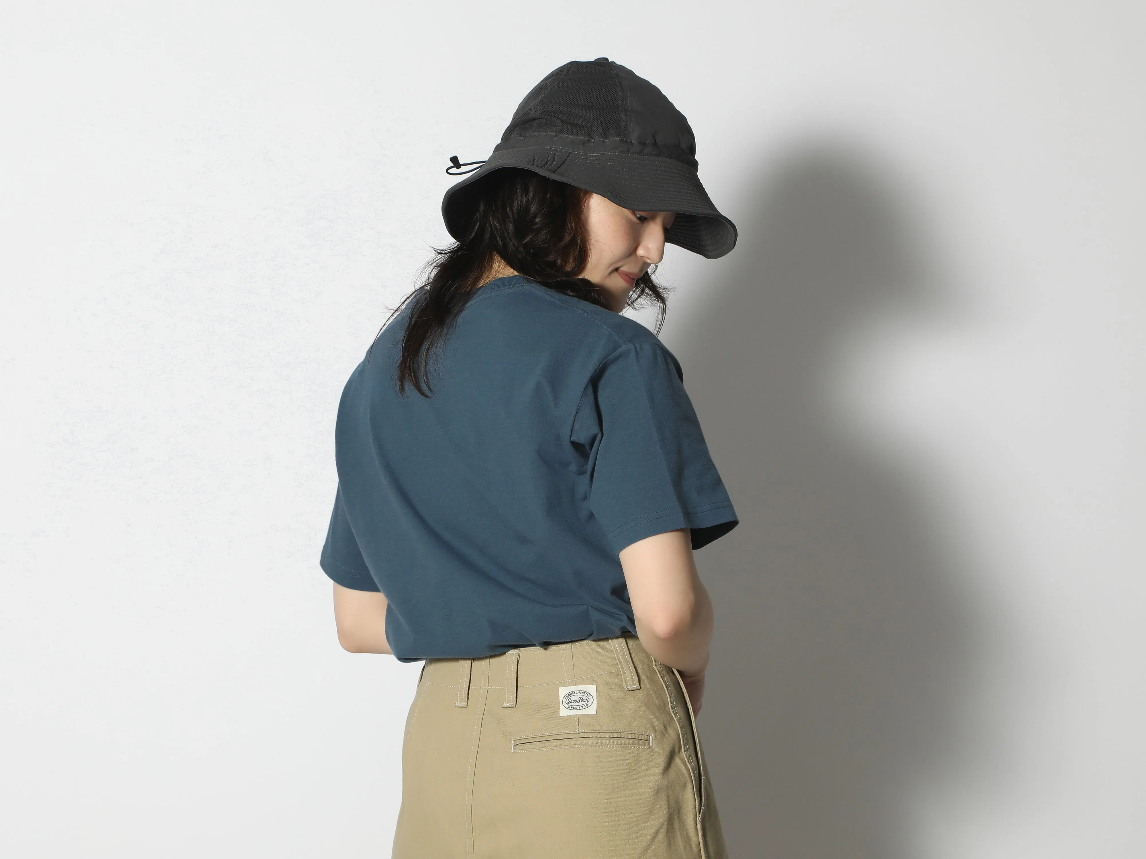 Snow Peak - Soft Cotton Logo T-Shirt - Slate Blue